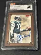 Harold Carmichael 2004 Fleer Greats signed autograph football card JSA Slab