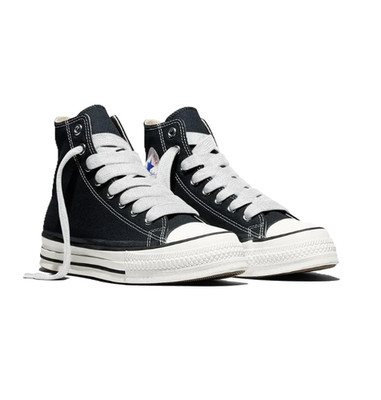 Converse Men's Chuck Taylor Throwback Unisex High Top Shoe Black/White A19079C k