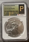2015 PITTSBURGH PIRATES 1 OUNCE FINE SILVER US SILVER EAGLE NGC GEM UNCIRCULATED
