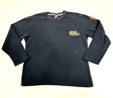 VTG 06 Capital City Harley Davidson Madison Wi Thermal Henley LS Shirt Mens L