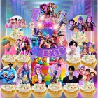 KPOP ANIME W/FREE demon hunters PERSOLNALIZATION CUPCAKE CAKE TOPPER PARTY DECOR