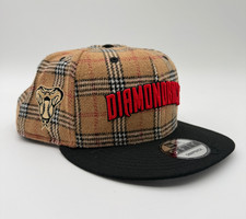 Arizona Diamondbacks Snapback Hat New Era 9Fifty Cap Plaid Tan Tartan MLB NEW