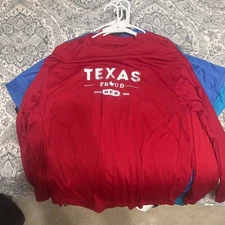 H-E-B "Together We Are Texas Strong" Red Long Sleeve T-Shirt Size XL