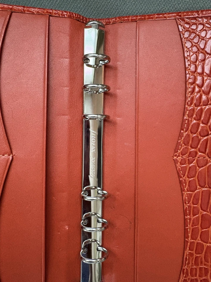 RARO Filofax Personal Compacto Naranja Foto 4 de 4