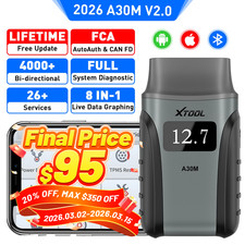 2026 XTOOL A30M V2.0 Bluetooth Full System Diagnostic Tool Bidirectional Scanner