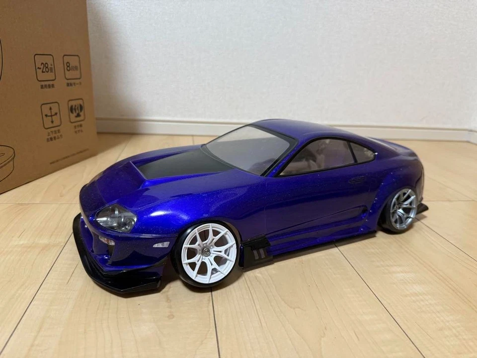 Exceed 1/10 Scale 80 Toyota Supra RC Drift Car Body Shell only Painted - Image 2 of 4