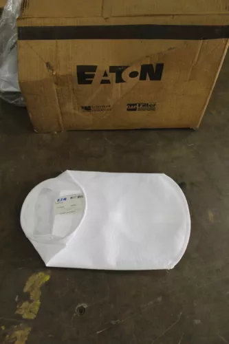 LOT OF 5 NOS EATON F31A36436 PE-5-P01S-H-50L BAG SOCK WATER FILTER 7" x 14" NEW