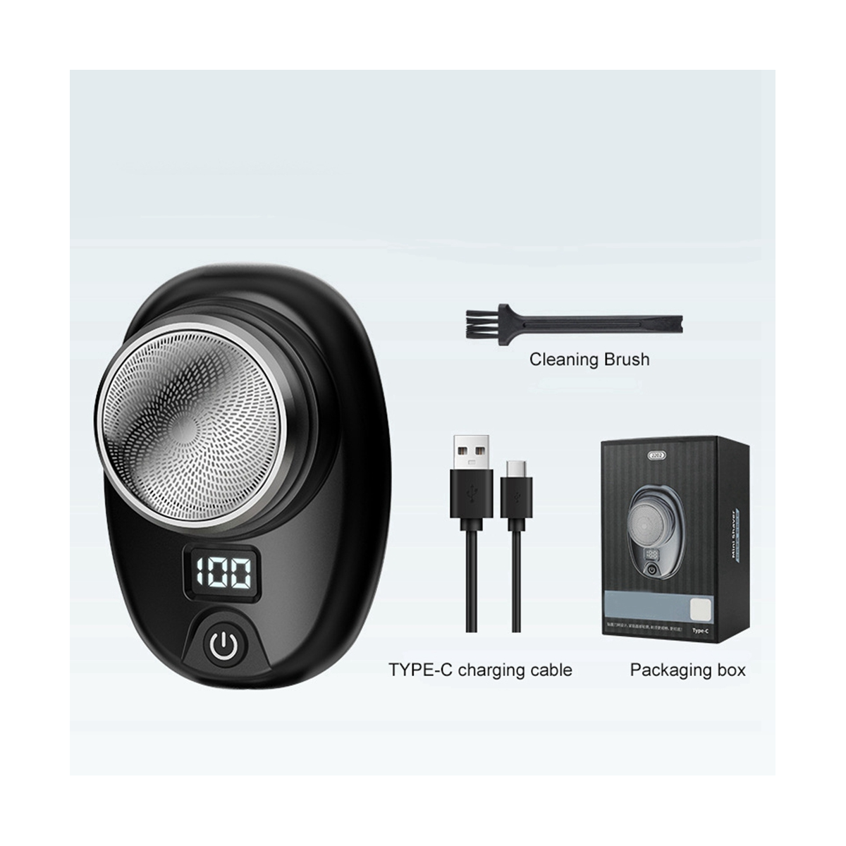 Men'S Electric Travel Electric Shaver Size Washable Rechargeable