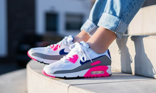 Curso de colisión portón A veces Nike Air Max 90 III White/Concord/Pink Blast Women&#039;s Trainers in  Various Sizes | eBay