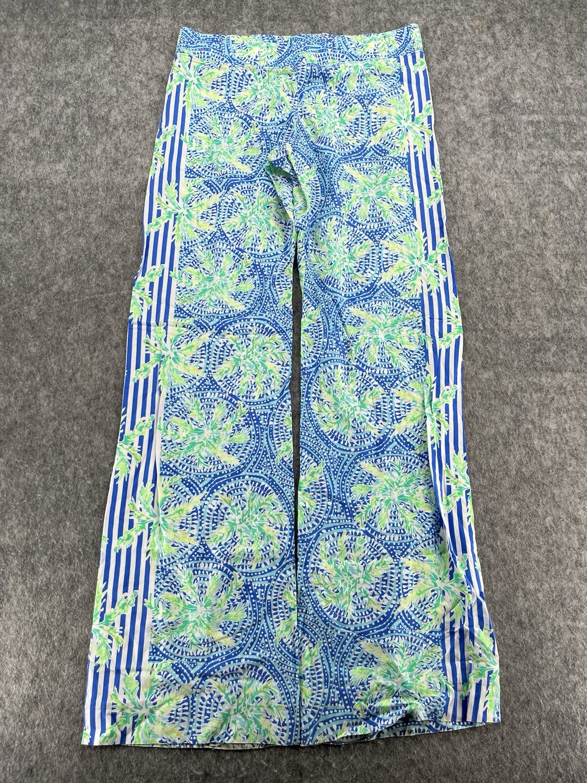 Lilly Pulitzer Bal Harbour Bennet Blue Wide Leg Palazzo Pants Size S
