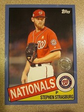 2020 TOPPS 85TB-49 STEPHEN STRASBURG 1985 RETRO 35TH ANNIVERSARY BLUE PARALLEL