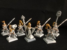 Everqueen and Maiden Guard - Full unit - Warhammer Fantasy - High Elves.