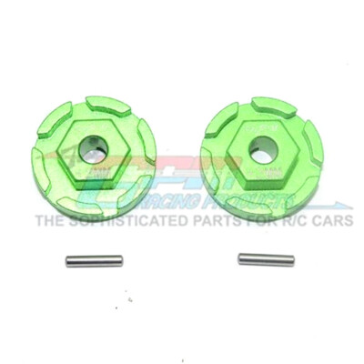 NEW GPM Racing Aluminum Hex Adapter +2mm Green : Rustler 4x4 VXL