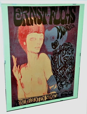 Ernst FUCHS (1930-2015) Plakat,Das Ungleiche Paar (1967) Druckgrafik - Bild 1 von 3
