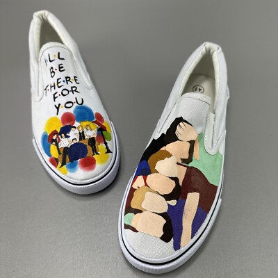 Leinier Shoes Sz 41 Painted Friends TV Show I'll Be There For You Central Perk