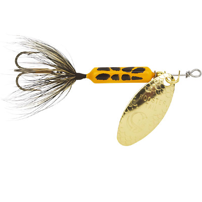 Worden's Rooster Tail 1/8 oz Spinnerbait Yellow Coachdog 2 1/4'' Treble Hook 1/Pk