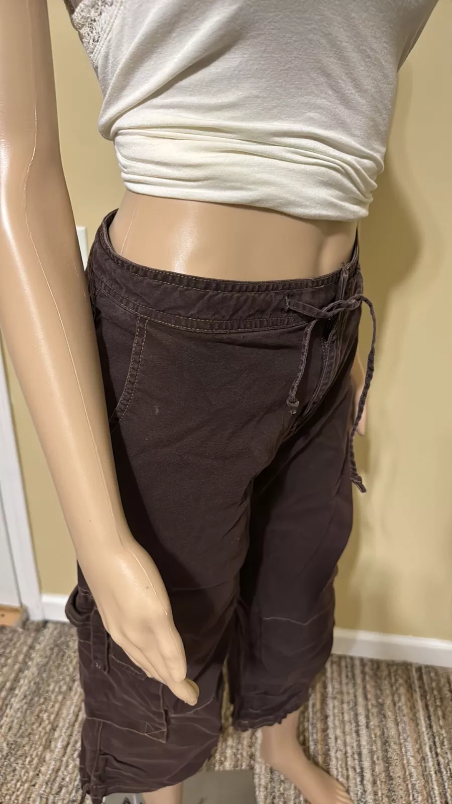 prana y2k cargo cropped organic gropcore pants