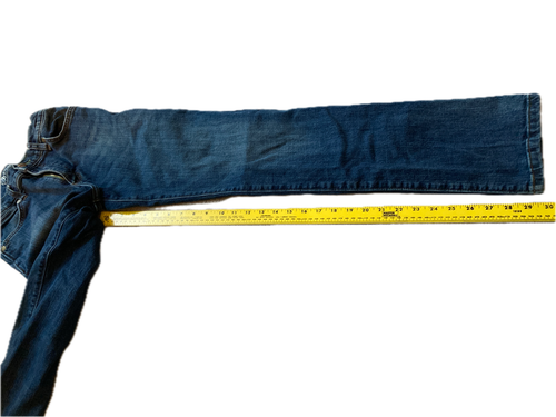 Wrangler Retro Slim Straight Blue Jeans Youth 16 Slim Adjustable Waist - Picture 6 of 10