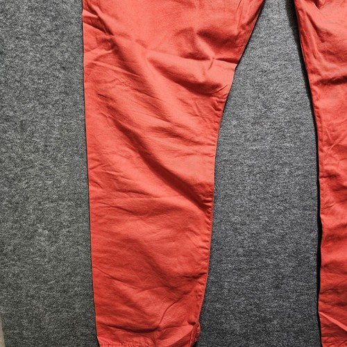True Religion Rickey Super T Twill Relaxed Straight Fit Red Orange 42 X 32 Jeans - Picture 7 of 14