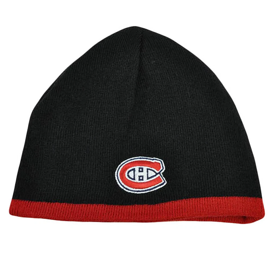NHL LNH Reversible Zephyr Nordic Cuffless Beanie Knit Hat Montreal Canadiens - Image 2 of 2