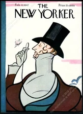 New Yorker magazine framing cover February 22 1947 Eustace Tilley butterfly man