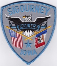 Sigourney Police Iowa patch