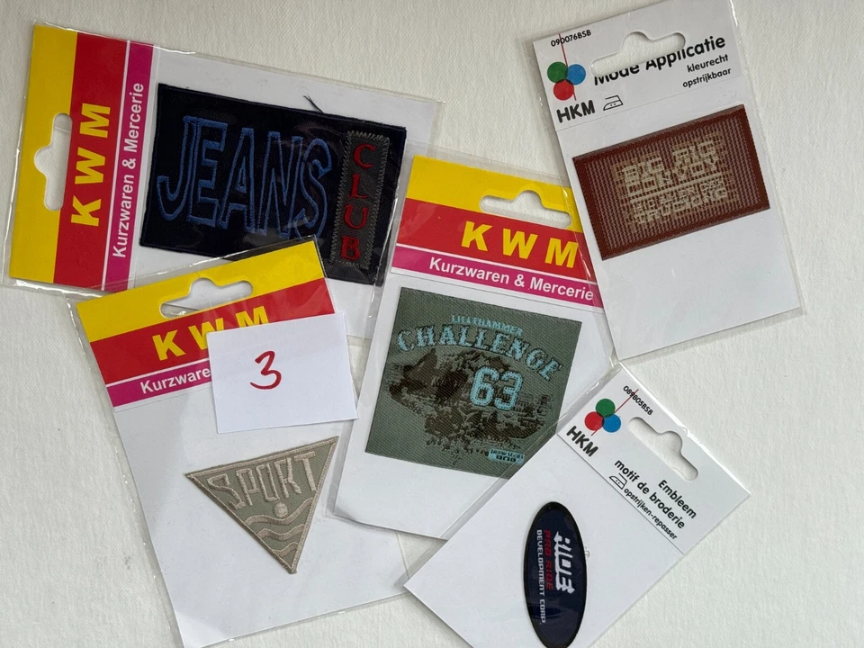 5 Patches Stickbild Applikation Bügelbild Bügelflicken Flicken Aufnäher Patch - Bild 4 von 4