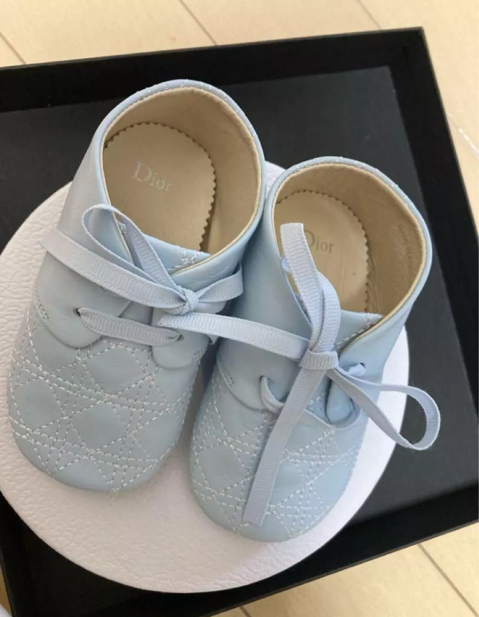 Dior Baby Dior Light Blue Baby Shoes No Box C2