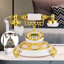 Old Fashioned Rotary Dial Phone Vintage Retro European Style Telephone Desktop