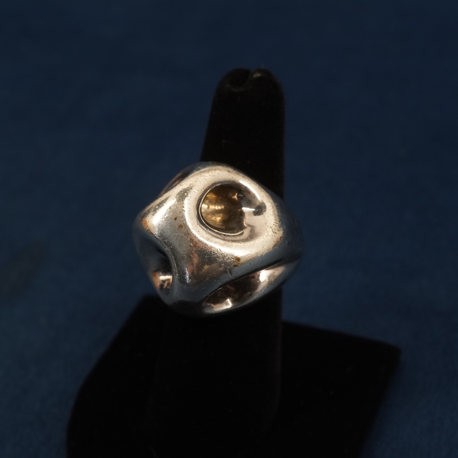 Joachim S'Paliu Sterling Silver Modernist/Abstract Ring - Free Shipping ...