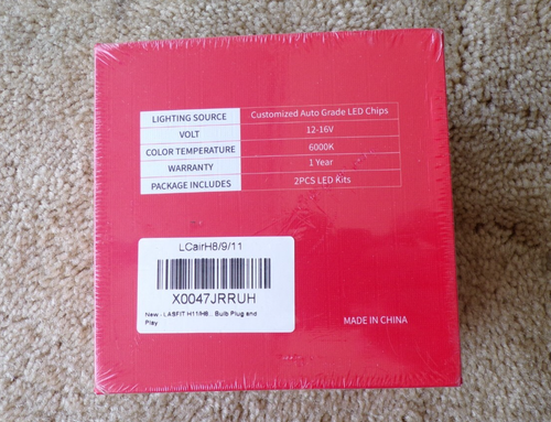LASFIT H11 LED Headlight Bulbs Kit 6000K @c4 - Picture 3 of 7