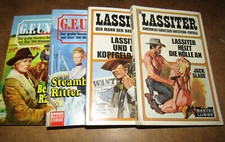 G.F. Unger oder Lassiter Western, 4 Taschenbücher, je 2 pro Serie wie Abb. po559