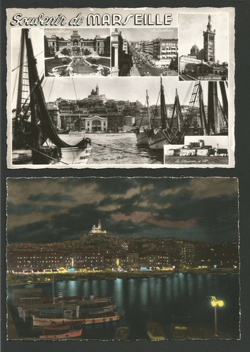 Marseille 2 cartes postales années 60/70 Notre Dame de la Garde /TR835 - 第 1/1 張圖片