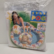 Intex The Wet Set 3 Piece Stars Pool Set - 2 Ring Pool, Ring Float  Ball - New 