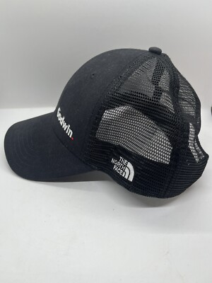 The North Face Trucker Hat Mesh SnapBack Black White  Logo TNF Nice Shape