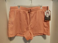 XL Avalanche Rip Stop Coral Elastic Draw Waist Active Trail 3" Quick Dry Shorts