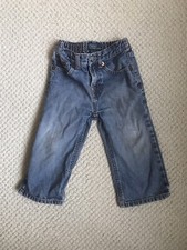 POLO Ralph Lauren Baby Boy 24 Months Vintage Wash Jeans Wide Leg 100 Cotton
