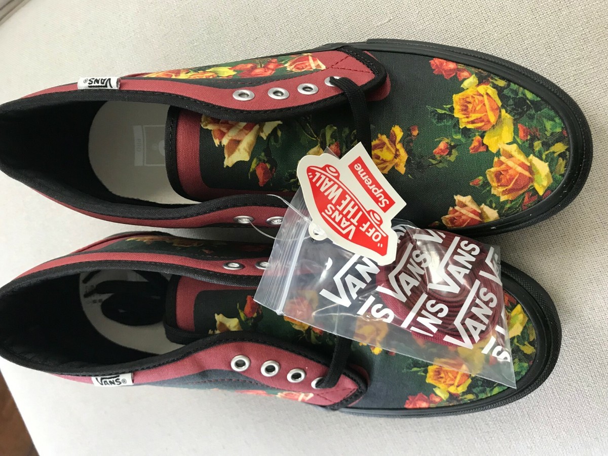 Supreme Vans Jean Paul Gaultier Floral Chukka Pro Cardinal