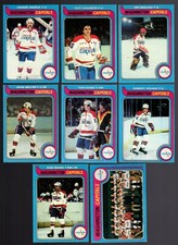 1979 Topps Team SET Lot of 8 Washington CAPITALS EX/MT MARUK CHARRON PICARD ROWE