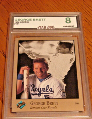 GEORGE BRETT****1992 STUDIO-----Set BREAK---#181---MINT 8****ROYALS****Mad Dog