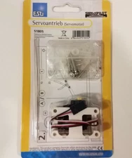 ESU 51805 ~ New ~ Precision Mini RC Servo Motor ~ Metal Gears & Mounting Kit
