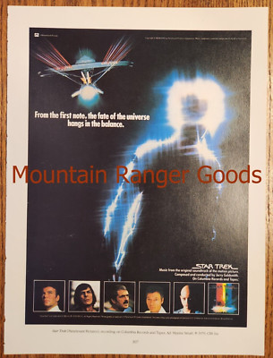 1979 Star Trek Paramount Pictures Columbia Records CBS Ad Color Plate Print Page