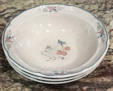THREE (3) INTERNATIONAL MARMALADE 8868 JAPAN CEREAL BOWLS 6 7/8”D Faded Goose
