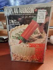 Kaplan/Aronson Christmas Cookie Press & Icing Set  In Original Box