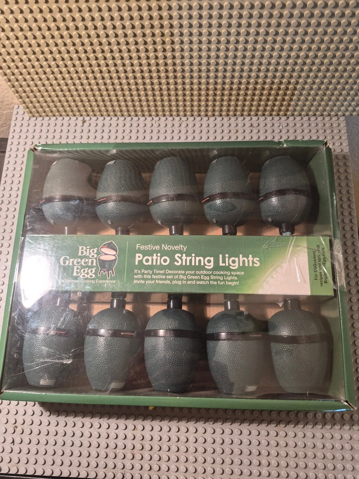 Big Green Egg Patio String Lights 10 Lights 10' Outdoor charcoal grill summer
