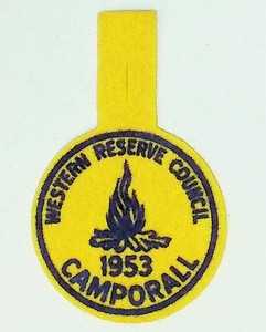 Western Reserve Council Camporall Boy Scout Patch 1953