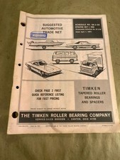 1968 Timken Tapered Roller Bearings and Space...