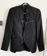 FATIH ZEYREK Men  s Black Slim Fit Tuxedo Dinner Jacket Chest 32  