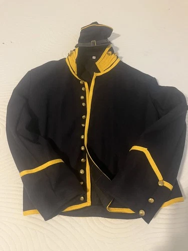 NEW Civil War Union Cavalry Shell Jacket | W/  FORAGE CAP | Size 44 (Medium}