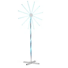 LEADZM 8.3FT Lighted Firework Light with Stand Christmas Decorations